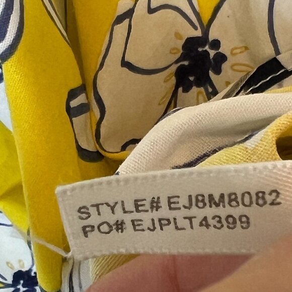 Eliza J Floral Dress Ruffle Midi Yellow Blue High Low Halter 4 - Picture 14 of 15